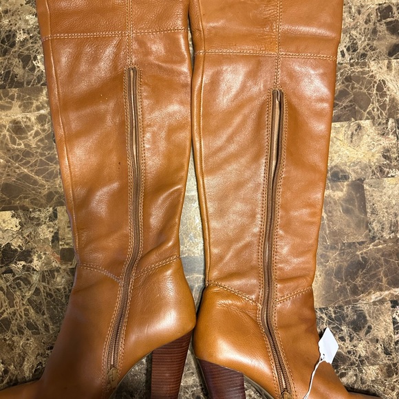 Aldo knee high  genuine leather brown boots - Picture 4 of 8